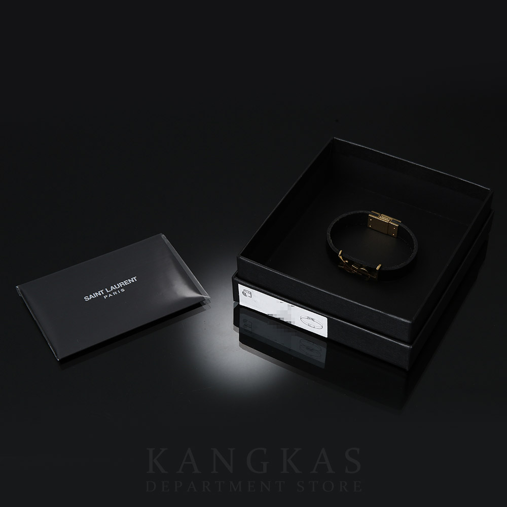 Yves Saint Laurent(USED)생로랑 559355 레더 브레이슬릿 금장